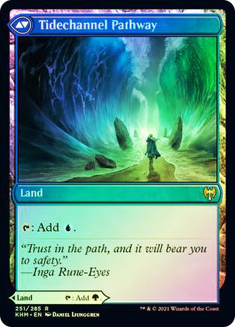 Barkchannel Pathway // Tidechannel Pathway [Kaldheim Prerelease Promos] | Boutique FDB TCG