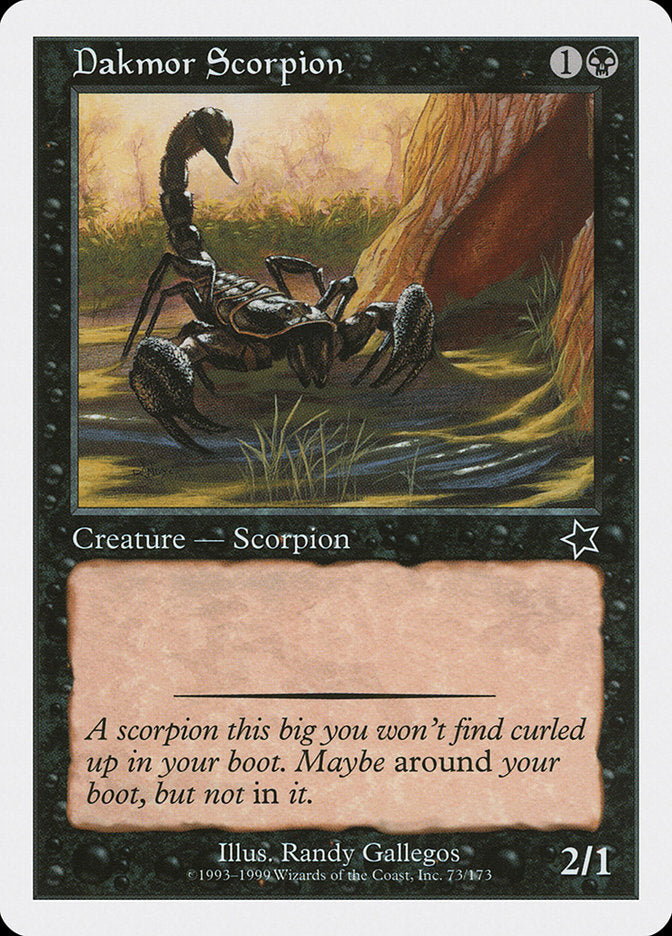 Dakmor Scorpion [Starter 1999] | Boutique FDB TCG