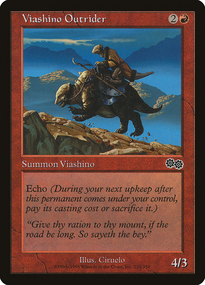 Viashino Outrider [Urza's Saga] | Boutique FDB TCG