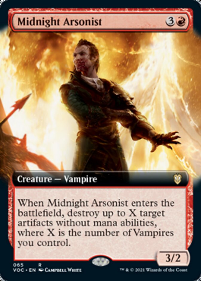 Midnight Arsonist (Extended Art) [Innistrad: Crimson Vow Commander] | Boutique FDB TCG