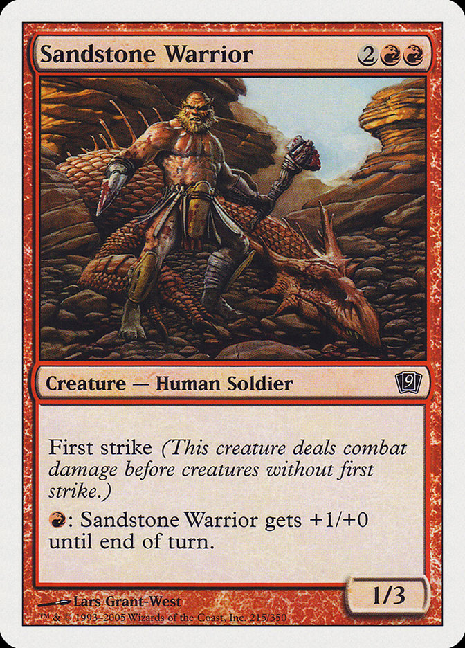 Sandstone Warrior [Ninth Edition] | Boutique FDB TCG