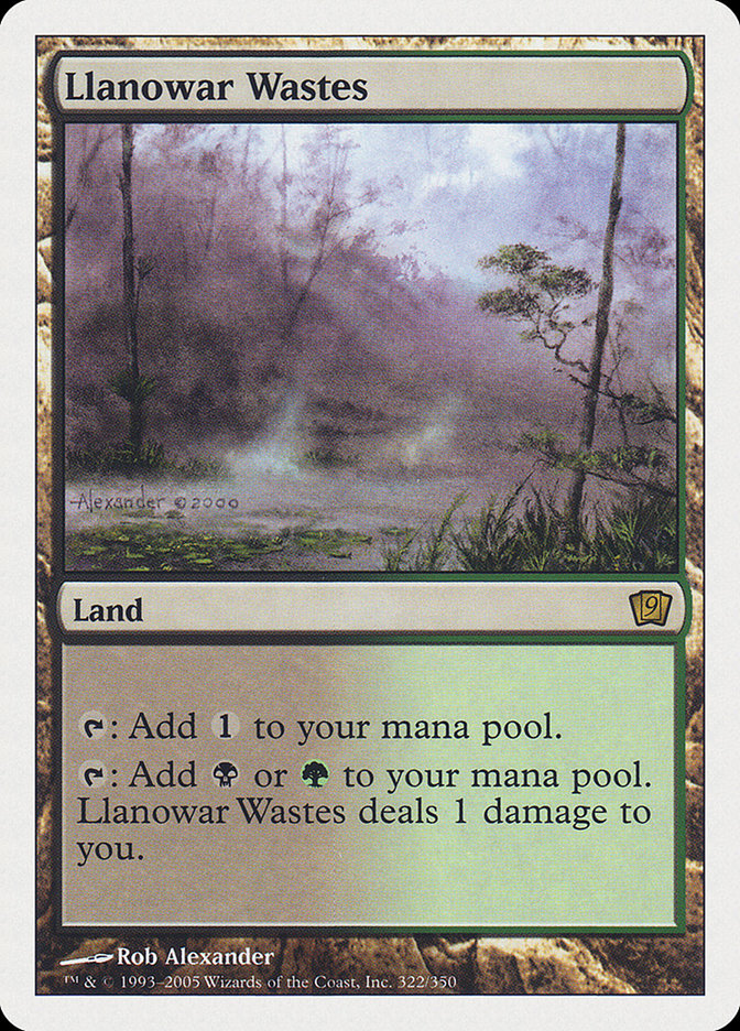 Llanowar Wastes [Ninth Edition] | Boutique FDB TCG