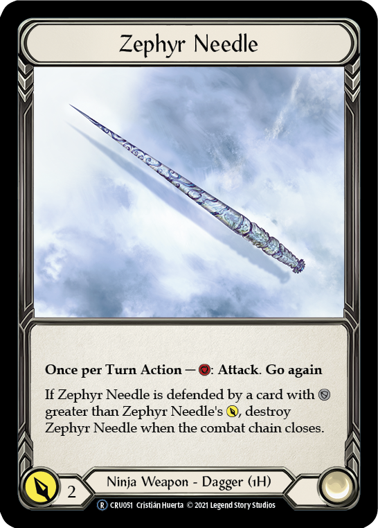 Zephyr Needle [U-CRU051] (Crucible of War Unlimited)  Unlimited Rainbow Foil | Boutique FDB TCG