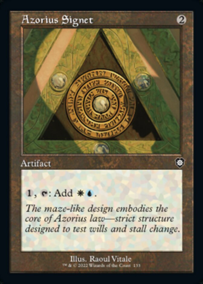 Azorius Signet (Retro) [The Brothers' War Commander] | Boutique FDB TCG