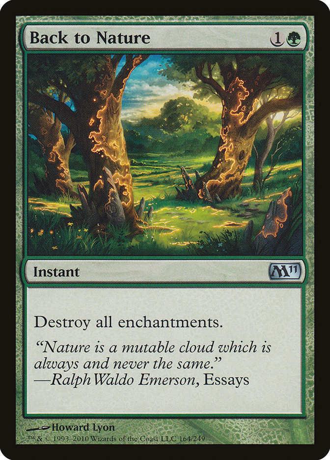 Back to Nature [Magic 2011] | Boutique FDB TCG