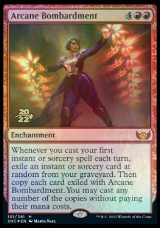 Arcane Bombardment [Streets of New Capenna Prerelease Promos] | Boutique FDB TCG