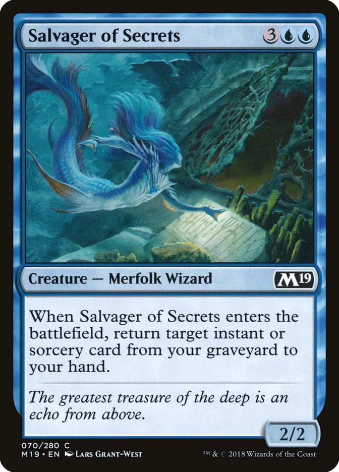 Salvager of Secrets [Core Set 2019] | Boutique FDB TCG