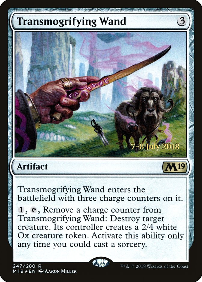 Transmogrifying Wand [Core Set 2019 Prerelease Promos] | Boutique FDB TCG