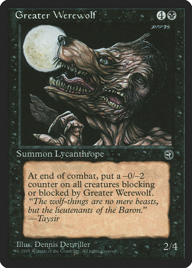 Greater Werewolf [Homelands] | Boutique FDB TCG