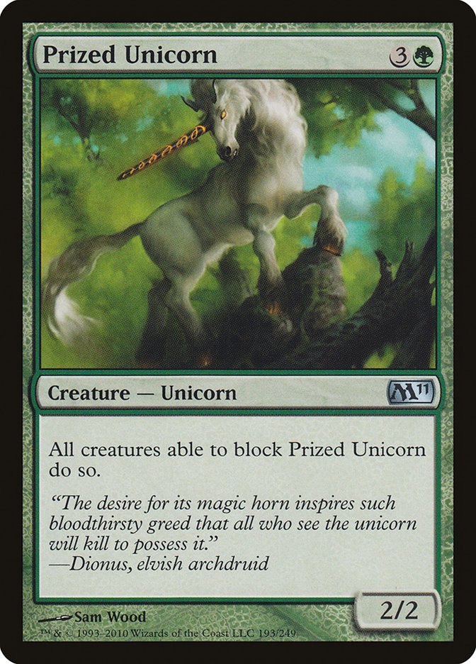 Prized Unicorn [Magic 2011] | Boutique FDB TCG