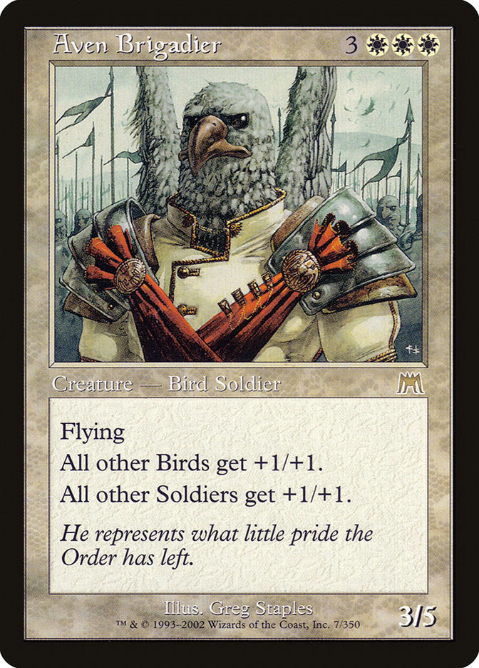 Aven Brigadier [Onslaught] | Boutique FDB TCG