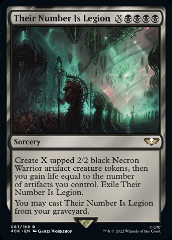 Their Number Is Legion (Surge Foil) [Warhammer 40,000] | Boutique FDB TCG