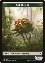 Plant // Saproling Double-Sided Token [Double Masters Tokens] | Boutique FDB TCG