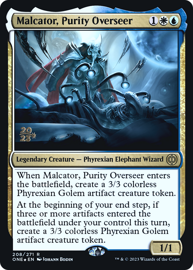 Malcator, Purity Overseer [Phyrexia: All Will Be One Prerelease Promos] | Boutique FDB TCG