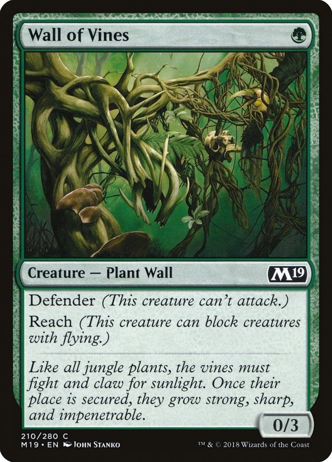 Wall of Vines [Core Set 2019] | Boutique FDB TCG