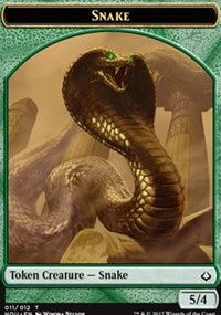 Snake // Zombie Double-Sided Token [Hour of Devastation Tokens] | Boutique FDB TCG