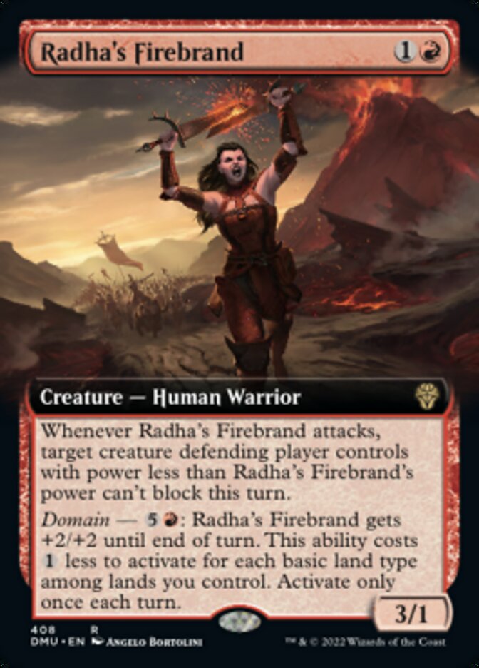 Radha's Firebrand (Extended Art) [Dominaria United] | Boutique FDB TCG