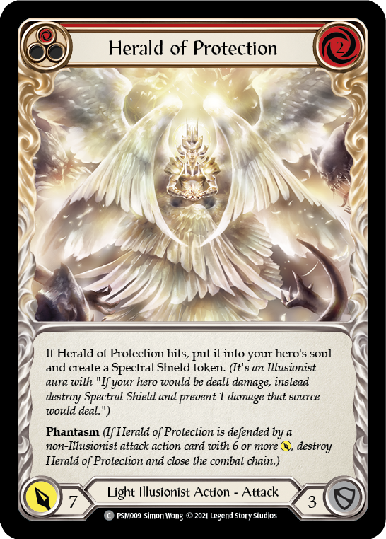 Herald of Protection (Red) [PSM009] (Monarch Prism Blitz Deck) | Boutique FDB TCG
