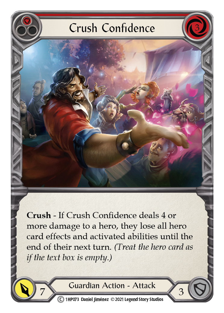 Crush Confidence (Red) [1HP073] (History Pack 1) | Boutique FDB TCG