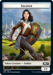 Soldier // Treasure Double-Sided Token [Core Set 2021 Tokens] | Boutique FDB TCG