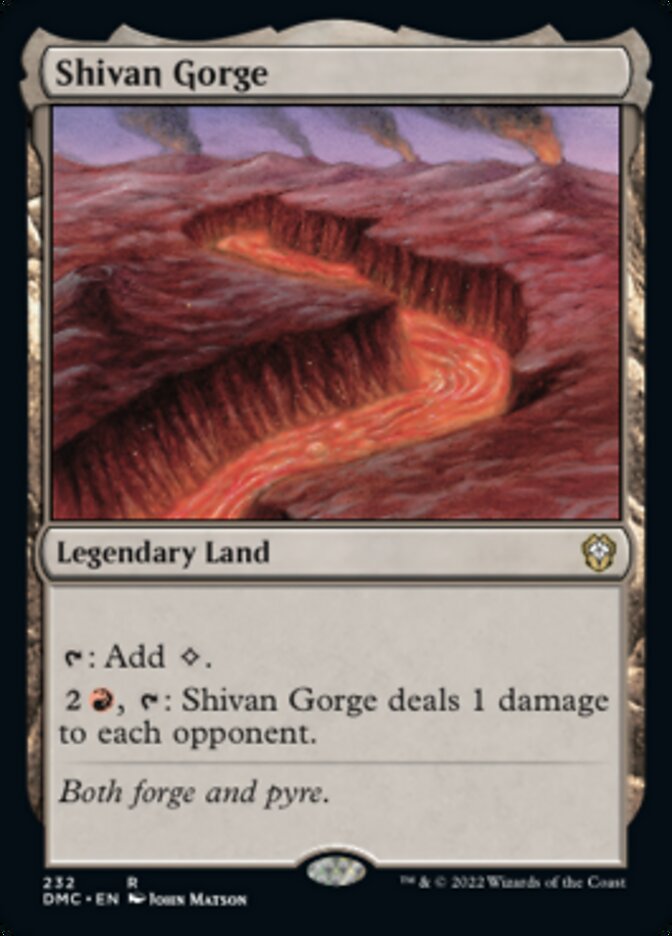 Shivan Gorge [Dominaria United Commander] | Boutique FDB TCG