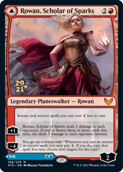 Rowan, Scholar of Sparks // Will, Scholar of Frost [Strixhaven: School of Mages Prerelease Promos] | Boutique FDB TCG