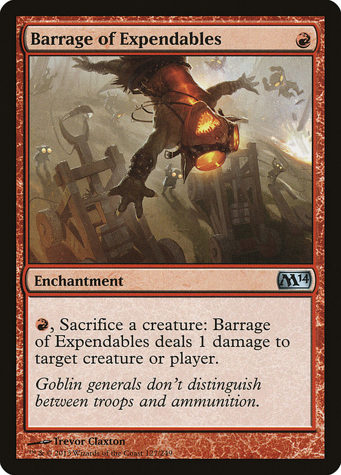 Barrage of Expendables [Magic 2014] | Boutique FDB TCG
