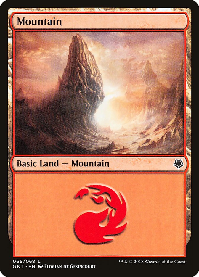 Mountain (65) [Game Night 2018] | Boutique FDB TCG