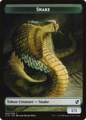 Plant // Snake Double-Sided Token [Commander 2019 Tokens] | Boutique FDB TCG
