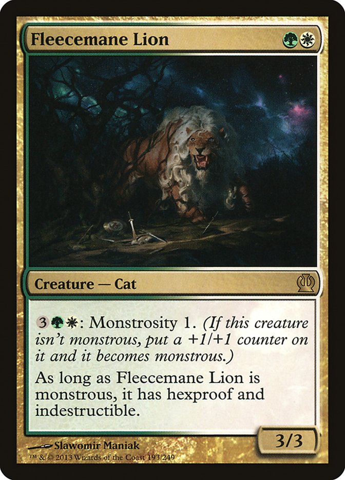 Fleecemane Lion [Theros] | Boutique FDB TCG