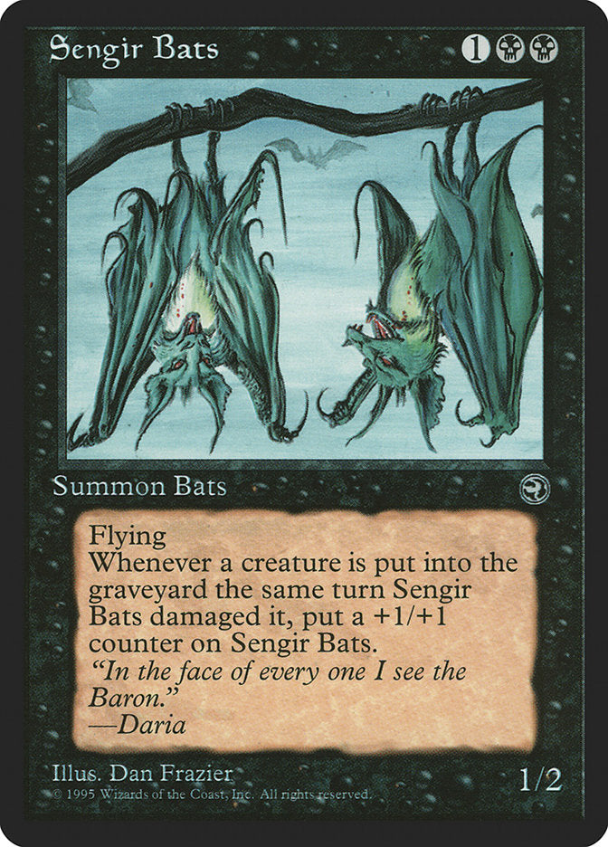 Sengir Bats (Daria Flavor Text) [Homelands] | Boutique FDB TCG