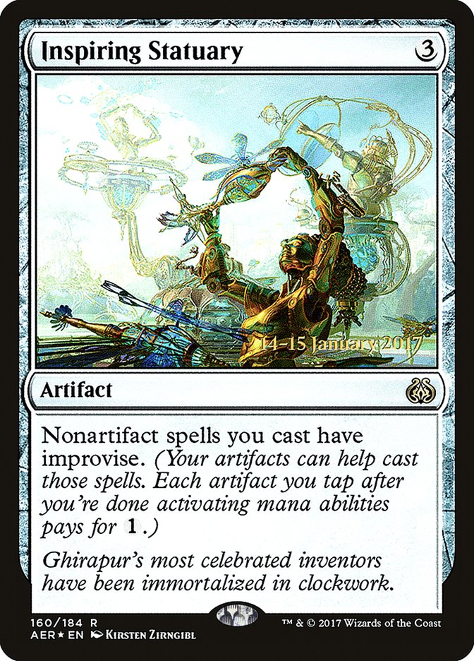 Inspiring Statuary [Aether Revolt Prerelease Promos] | Boutique FDB TCG