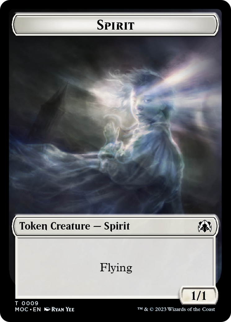 Spirt (9) // Treasure Double-Sided Token [March of the Machine Commander Tokens] | Boutique FDB TCG