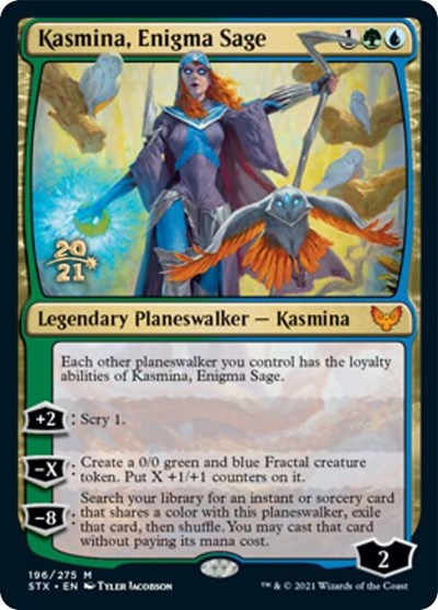 Kasmina, Enigma Sage [Strixhaven: School of Mages Prerelease Promos] | Boutique FDB TCG