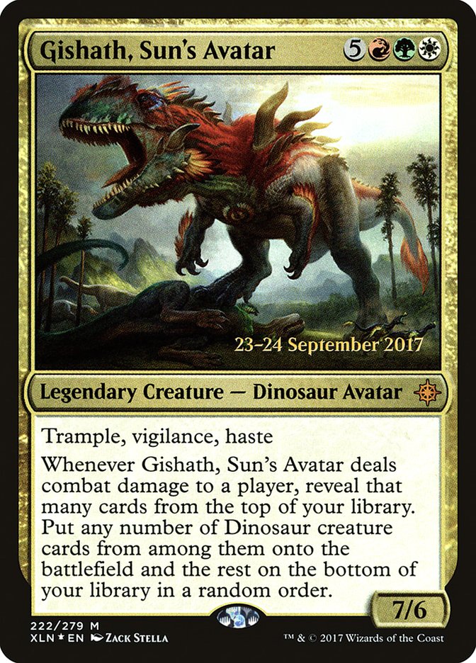 Gishath, Sun's Avatar [Ixalan Prerelease Promos] | Boutique FDB TCG