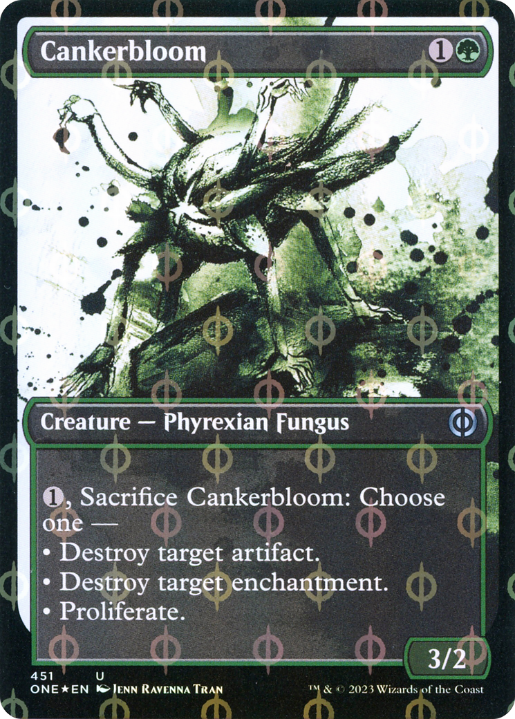 Cankerbloom (Showcase Ichor Step-and-Compleat Foil) [Phyrexia: All Will Be One] | Boutique FDB TCG