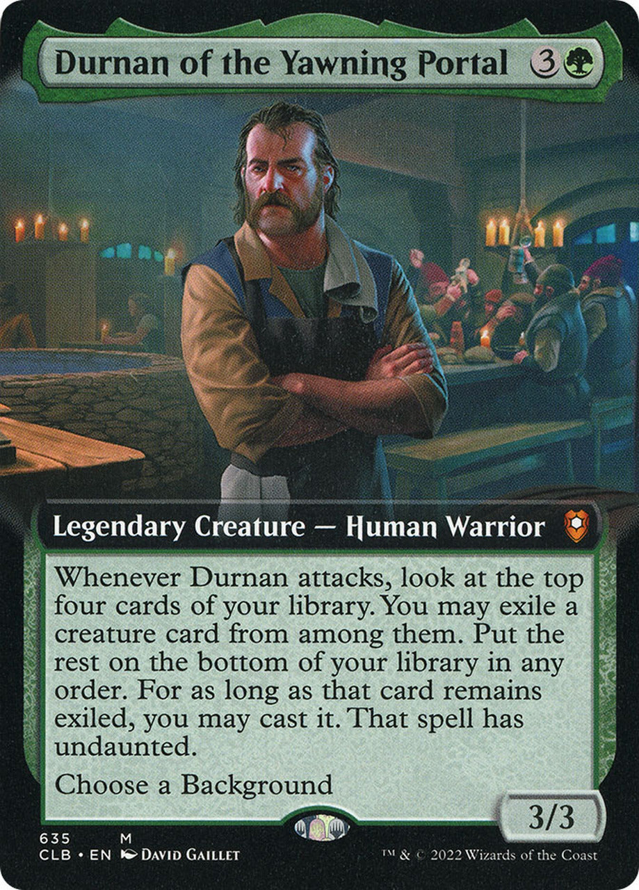 Durnan of the Yawning Portal (Extended Art) [Commander Legends: Battle for Baldur's Gate] | Boutique FDB TCG