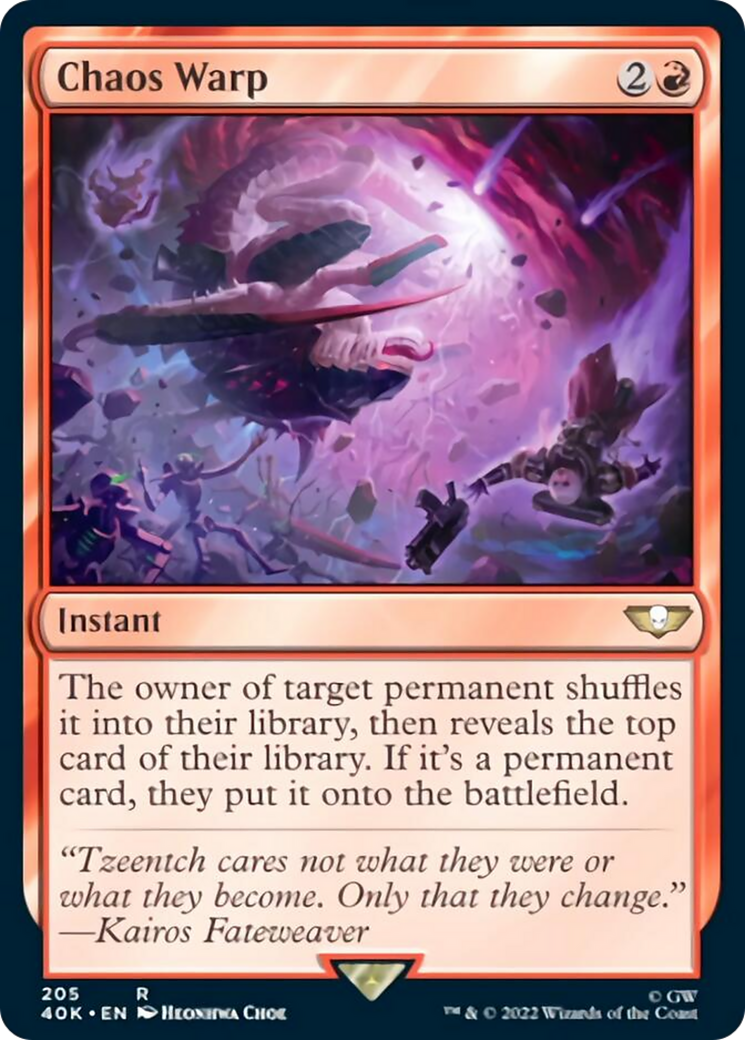 Chaos Warp (Surge Foil) [Warhammer 40,000] | Boutique FDB TCG
