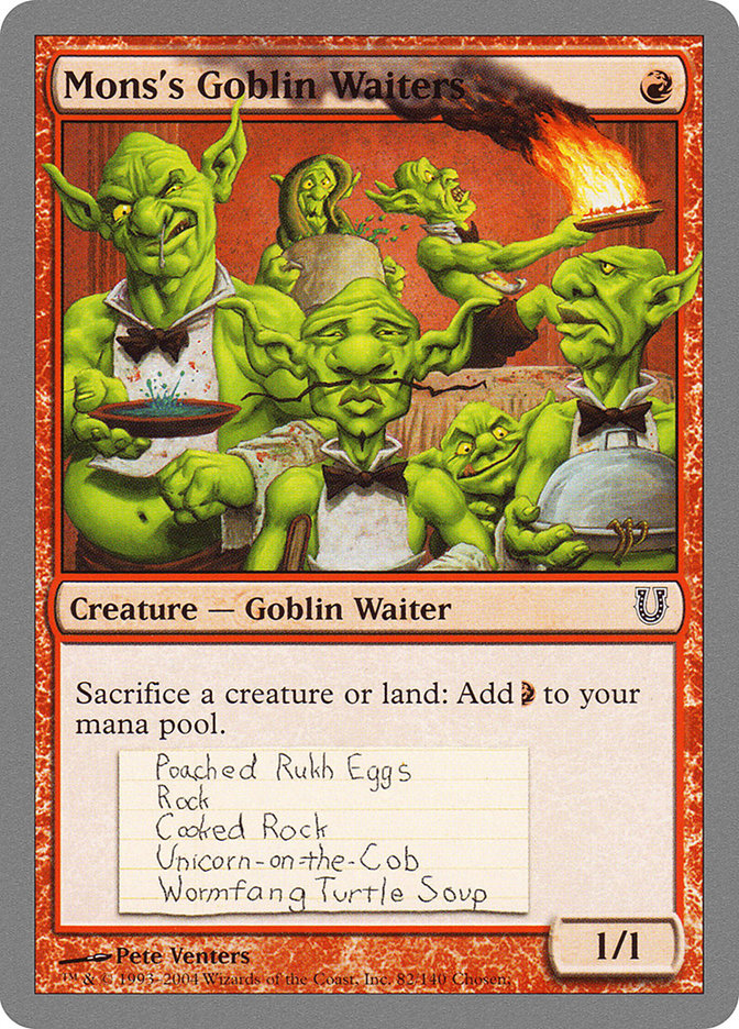 Mons's Goblin Waiters [Unhinged] | Boutique FDB TCG