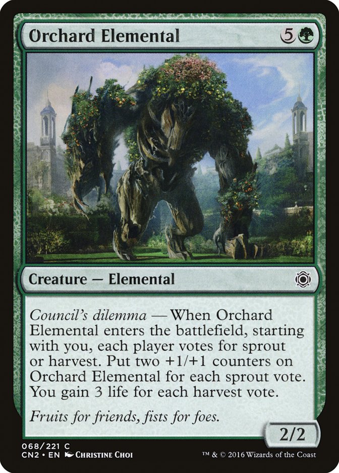 Orchard Elemental [Conspiracy: Take the Crown] | Boutique FDB TCG