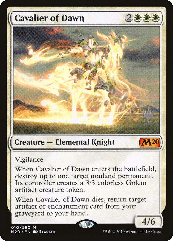 Cavalier of Dawn (Promo Pack) [Core Set 2020 Promos] | Boutique FDB TCG