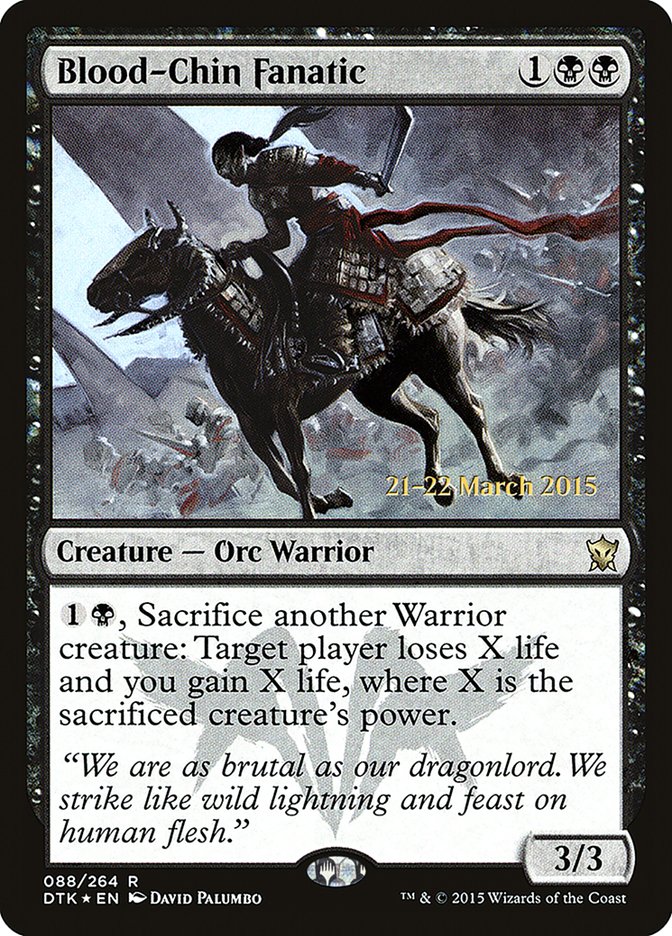 Blood-Chin Fanatic [Dragons of Tarkir Prerelease Promos] | Boutique FDB TCG