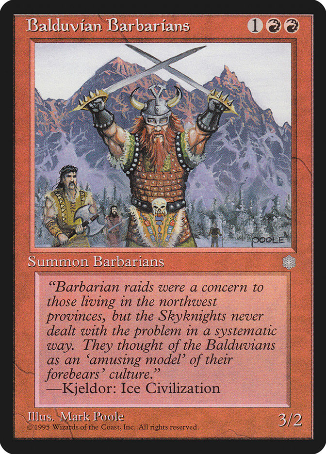 Balduvian Barbarians [Ice Age] | Boutique FDB TCG