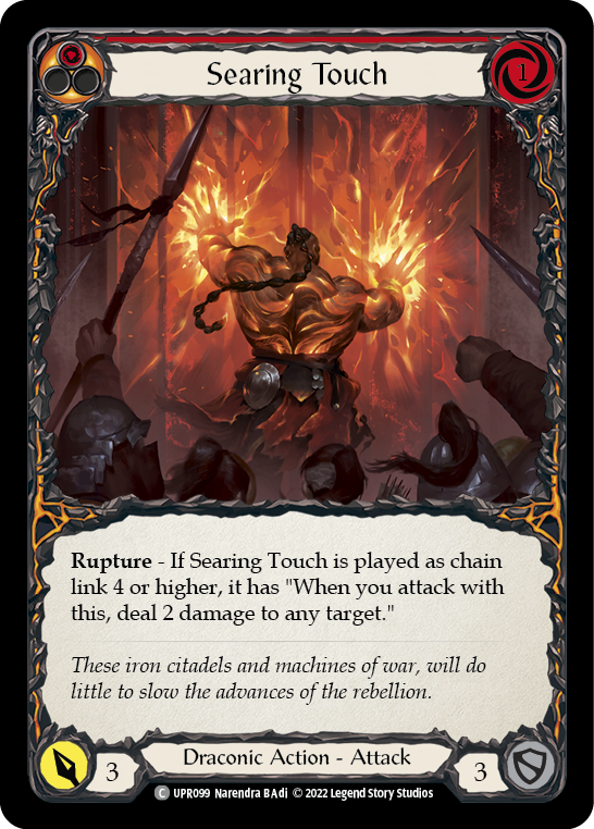 Searing Touch [UPR099] (Uprising) | Boutique FDB TCG