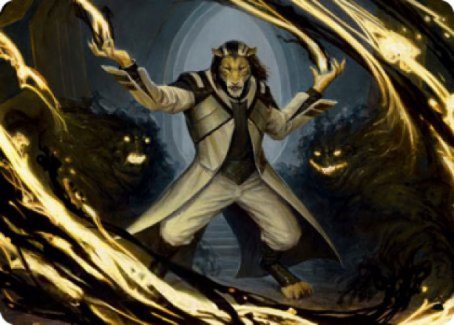 Leonin Lightscribe Art Card [Strixhaven: School of Mages Art Series] | Boutique FDB TCG