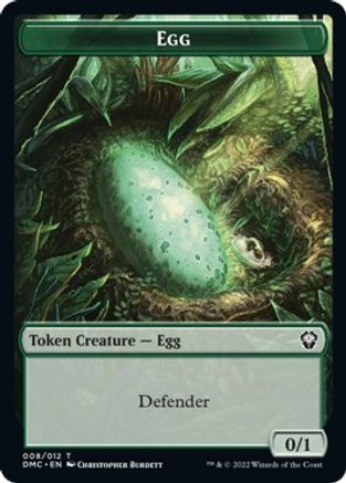 Snake // Egg Double-Sided Token [Dominaria United Commander Tokens] | Boutique FDB TCG