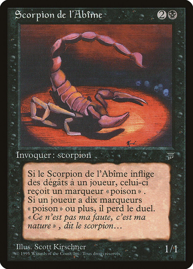 Pit Scorpion (French) - "Scorpion de l'Abime" [Renaissance] | Boutique FDB TCG