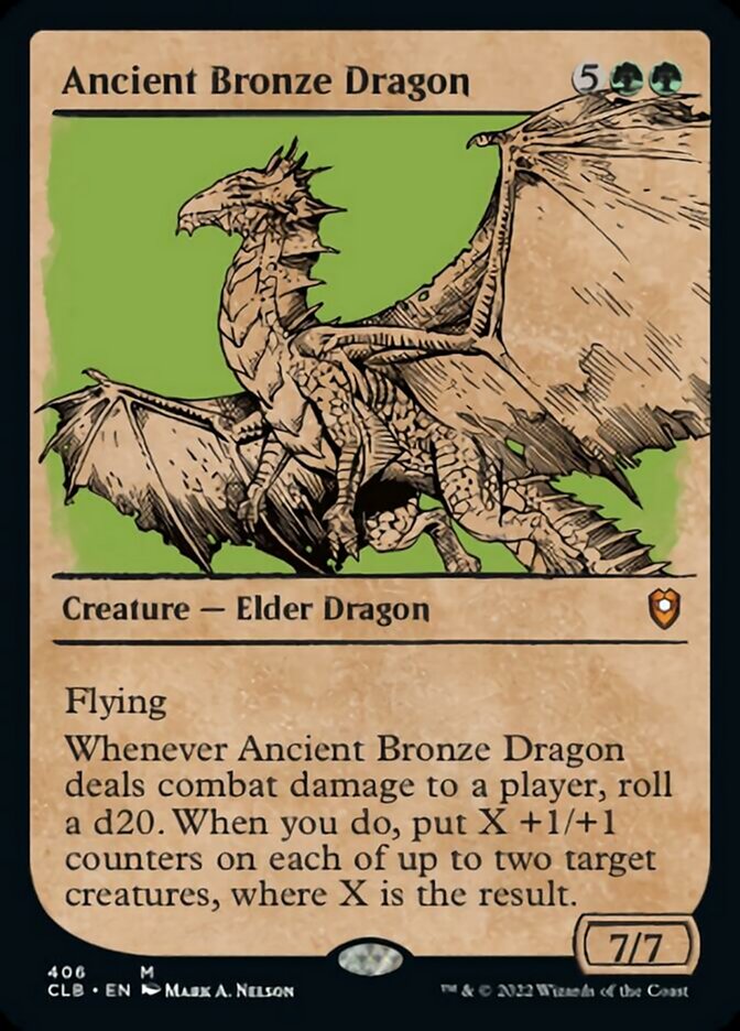 Ancient Bronze Dragon (Showcase) [Commander Legends: Battle for Baldur's Gate] | Boutique FDB TCG