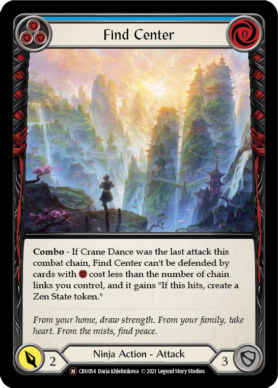 Find Center [U-CRU054] (Crucible of War Unlimited)  Unlimited Normal | Boutique FDB TCG