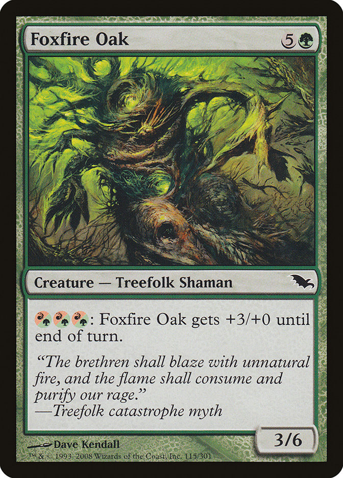 Foxfire Oak [Shadowmoor] | Boutique FDB TCG